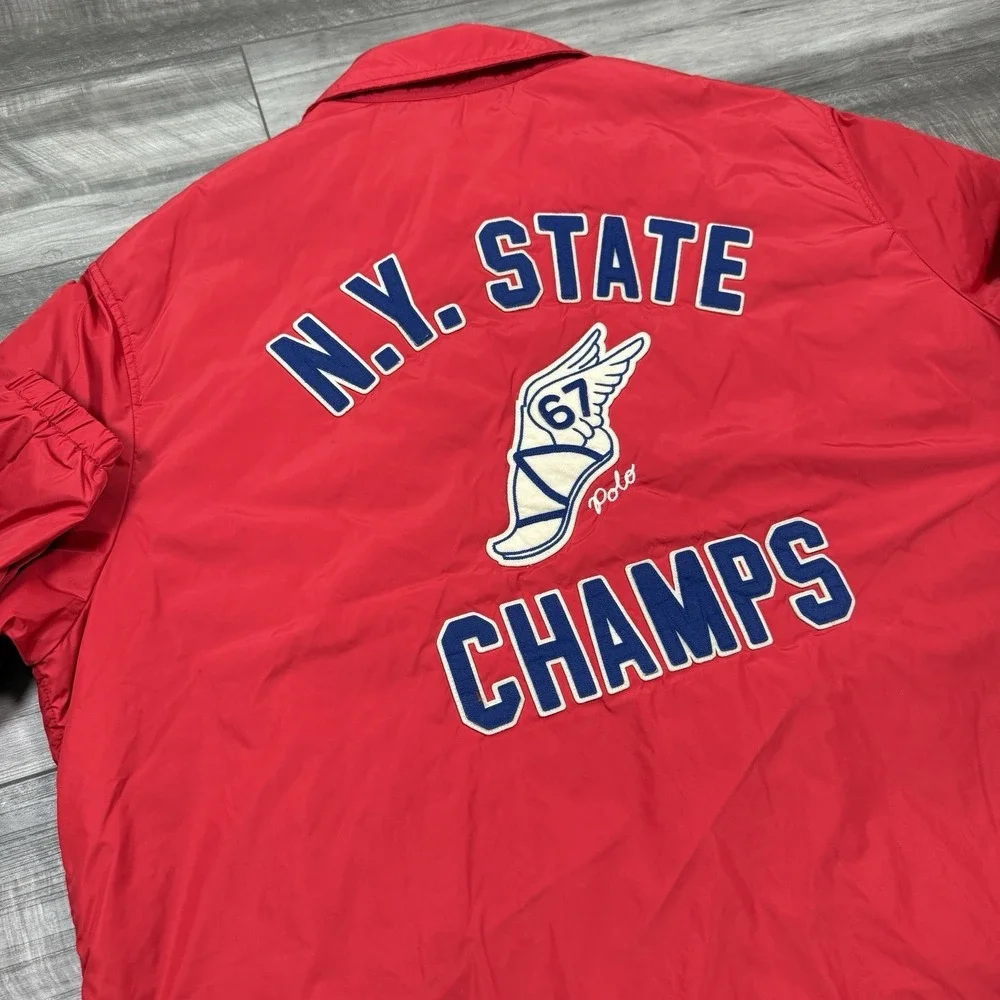 Polo Ralph Lauren Big & Tall 2XB NY‎ STATE CHAMPS Water Repellent Coach's Jacket